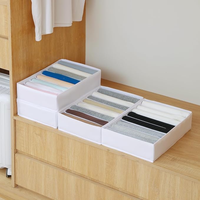 Qozary 4 Pack Drawer Organizers - Image 2