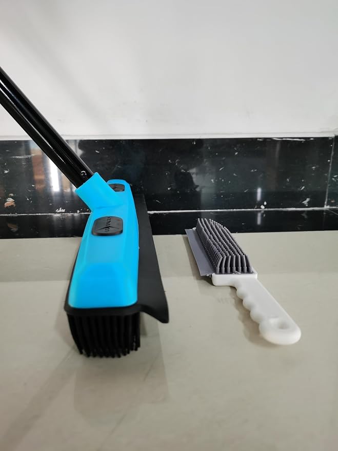 JEHONN Rubber Broom Carpet Rake Brush - Image 9