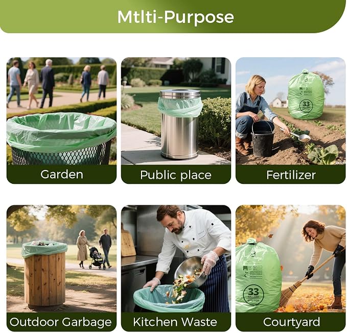 30-33 Gallon Compostable Trash Bags - Image 2