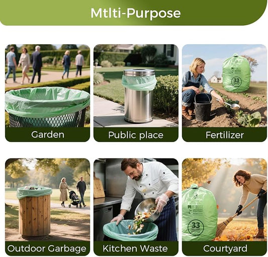 30-33 Gallon Compostable Trash Bags - Image 2