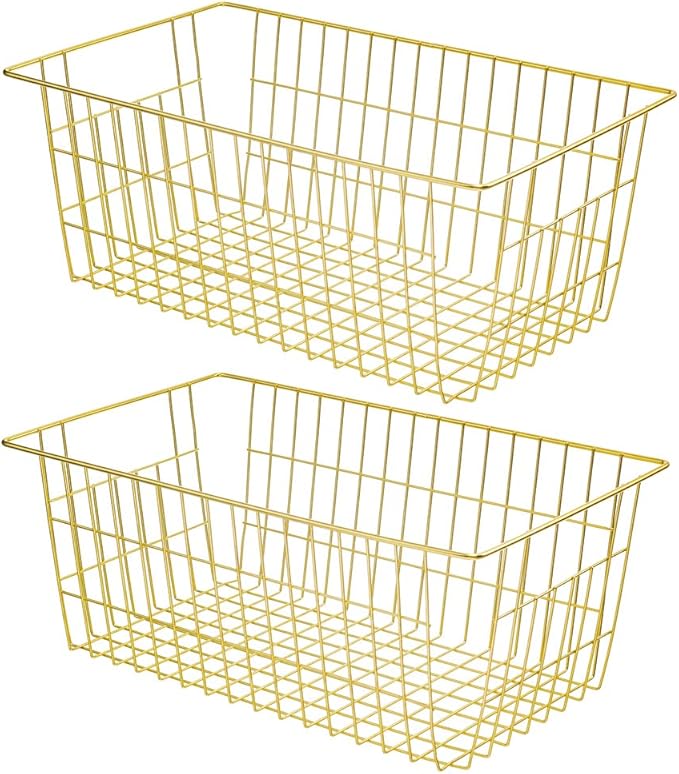 SANNO Wire Baskets Storage Baskets, Freezer Bakets Pantry Baskets Kitchen by SANNO