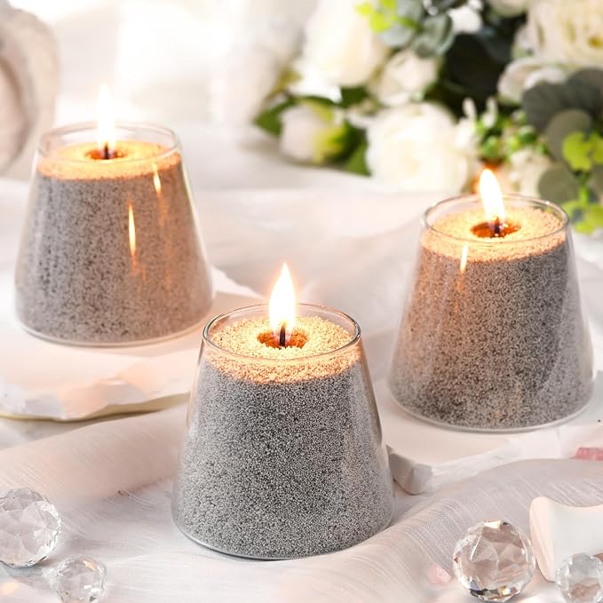 MTLEE Candle Sand 3.3 lb DIY Pearled Candle Making Kit Included 20 Pcs Wicks - Image 5