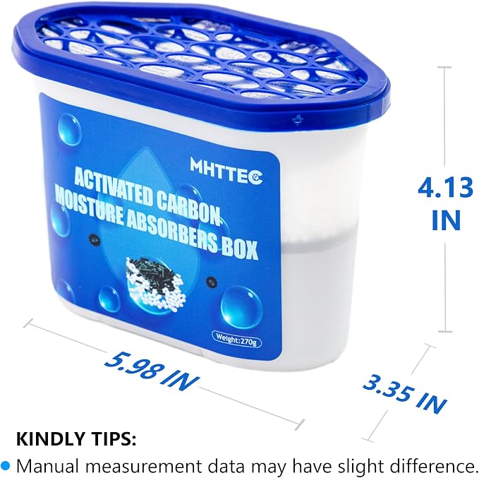Moisture Absorbers Boxes with Activated Charcoal 4 Pack 245g Dehumidifiers - Image 2