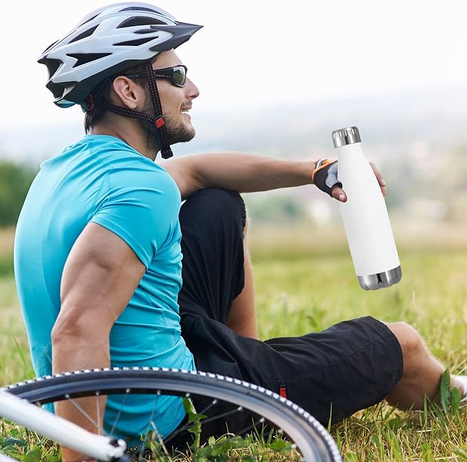 VEGOND 17oz Stainless Steel Water Bottles, Reusable Metal Sports Water Bottle - Image 7