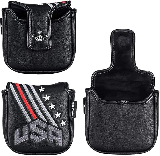 Big Teeth Golf Cover USA Stripe and Star Headcover Covers, Driver Fairway Wood - Image 4