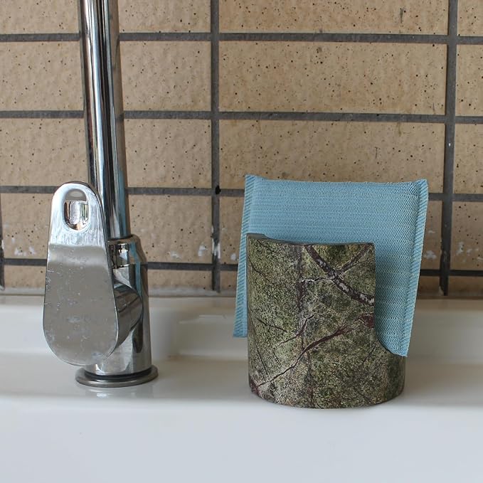 Natural Green Marble Sponge Holder - Image 2