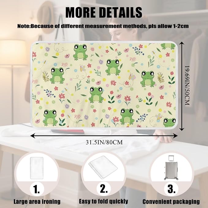 Ironing Mat Ironing Board Pad Heat Resistant, Quilting & Travel Blanket 32 x 16 - Image 7