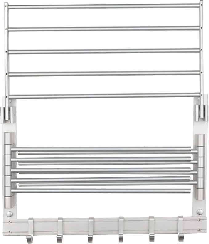 brightmaison BGT Wash Clothes Drying Rack Wall Mount Laundry Room Organizer - Image 8