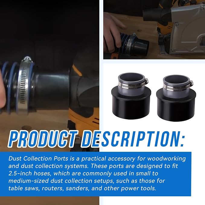 2.5'' Dust Collection Ports Port Compatible - Image 3