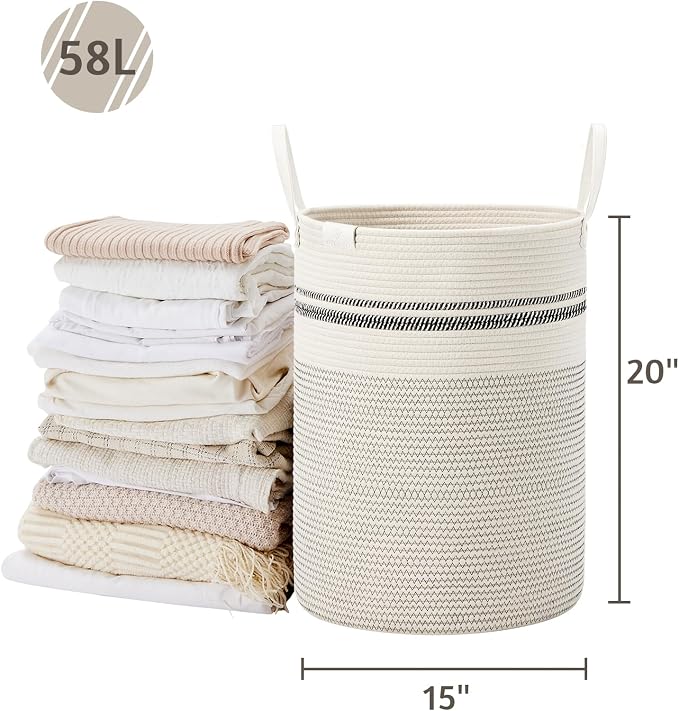 VIPOSCO Tall Laundry Basket, Large Dirty Clothes Hamper - Image 5