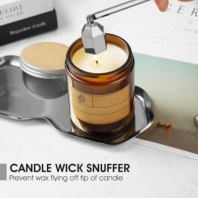 3-in-1 Candle Accessory Set, Wick Trimmer, Candle Snuffer, Wick Spoon, - Image 3