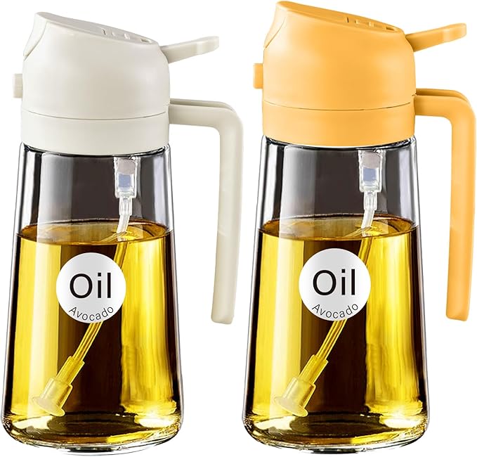 YARRAMATE 2Pcs 16oz/470ml 2 in 1 Oil Sprayer by YARRAMATE