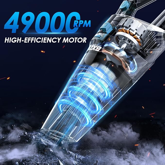 Handheld Vacuum Cordless, 15000PA Strong Suction Hand Held Car Vacuum Cleaner - Image 7
