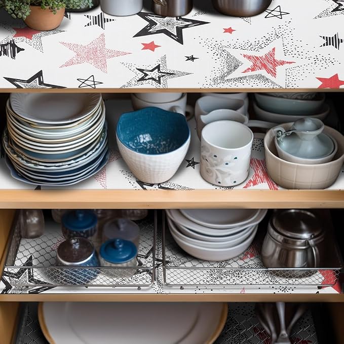 Shelf Liner 18" W x 288" L Non Adhesive Kitchen Drawer Liner, Waterproof Shelf - Image 8