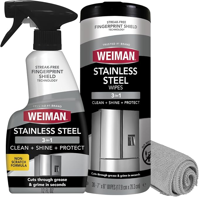 Weiman Stainless Steel Cleaner Kit by Weiman