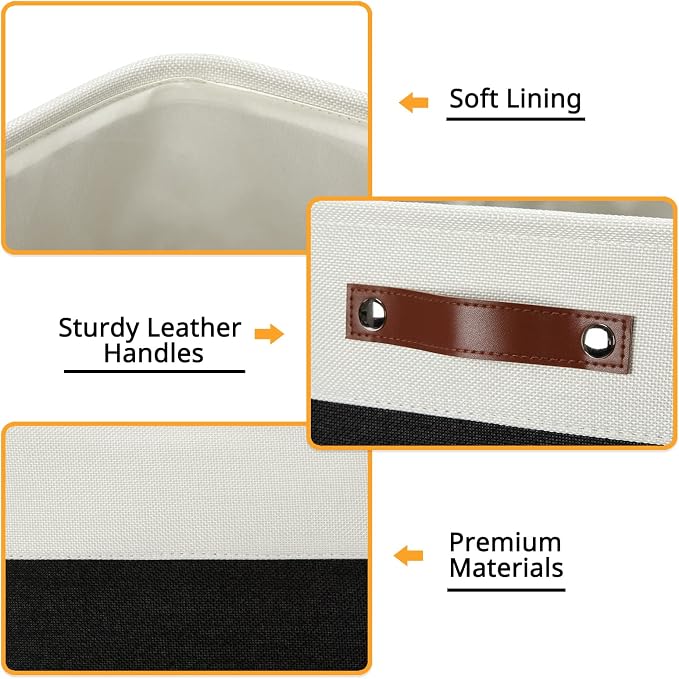 DULLEMELO Storage Baskets, 13 Inch Cube Storage Bins - Image 3
