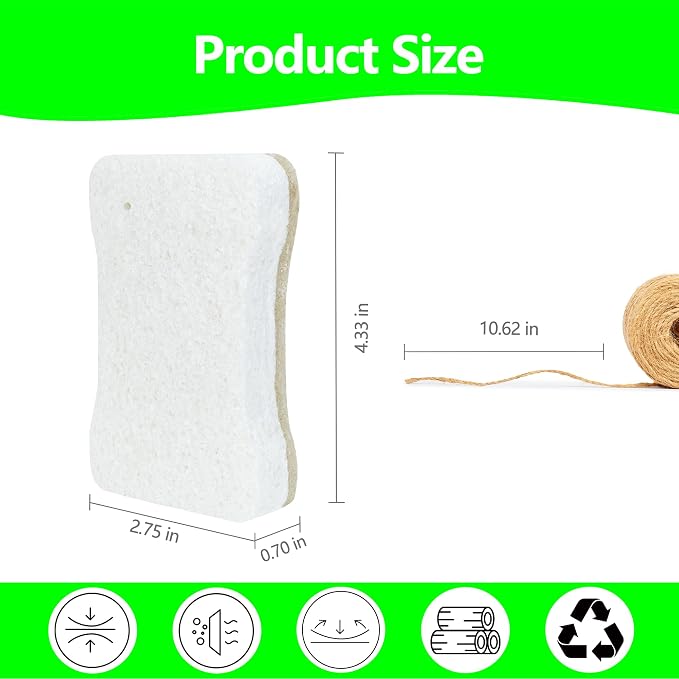 Organic Compostable Biodegradable Cellulose Sponges - Image 3