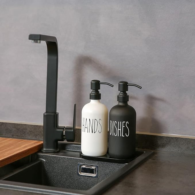 MOMEEMO Kitchen Soap Dispenser Set, Contains Dish and Hand Soap Dispenser - Image 5