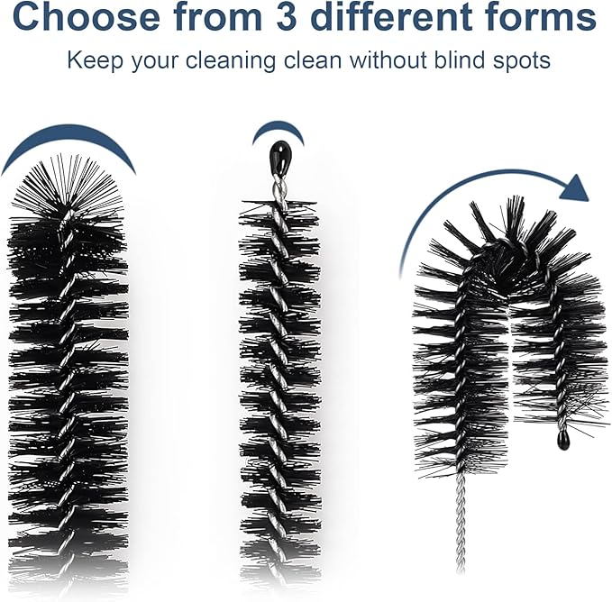 Straw Cleaner Brushes Sets, 12 Pieces 8.2 Inch Botthle Cleaning Brush and Nylon - Image 5