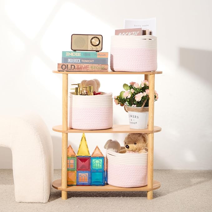 Small Basket for Organizing | Cube Shelf Closet Storage Baskets | 9.7×9.7×7.1” - Image 6