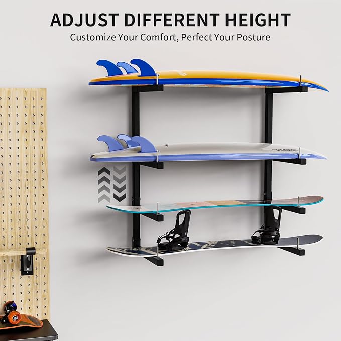 Lumber Storage Rack, Upgrade Cantilever Folding Lumber Rack Wall Mount - Image 6