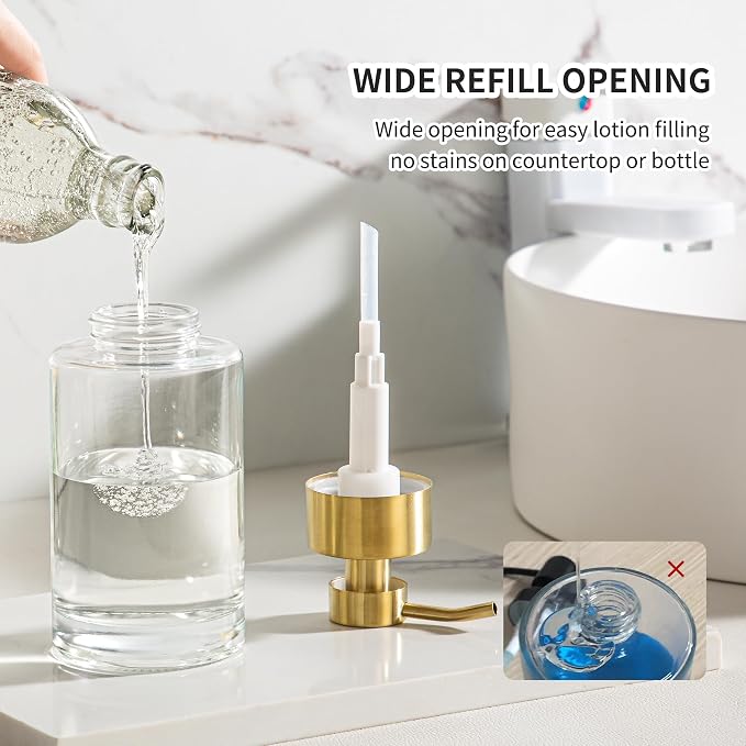 Enra Thick Glass Soap Dispenser - Image 2