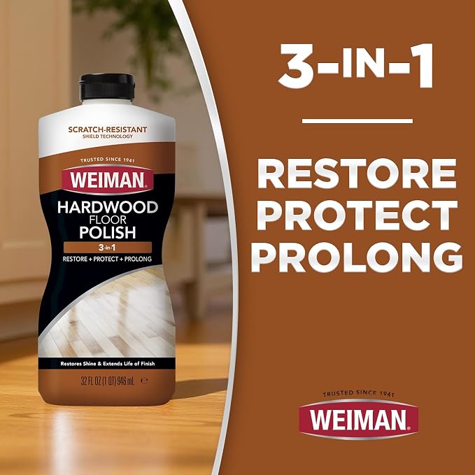 Weiman Hardwood Floor Cleaner and Polish Restorer Combo - Image 4