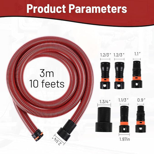 Klabb 10 Feet Dust Collection Hose Kit - Image 2