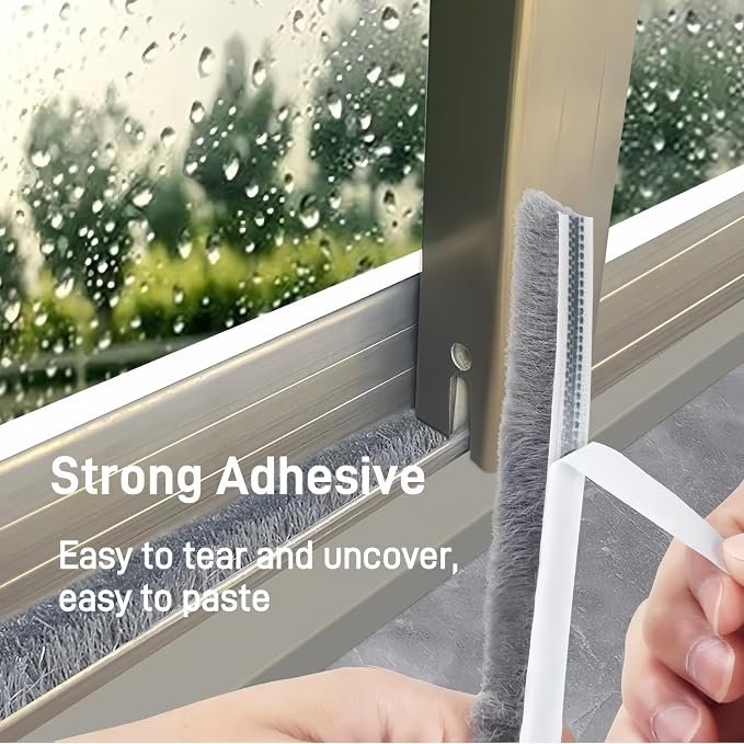 33 Ft Self-Adhesive Weather Stripping Door Seal Strip - Image 4