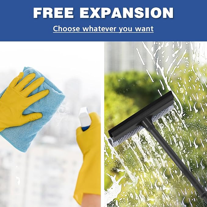 15.9" Window Squeegee for Car, 2 in 1 Window Cleaner - Image 3