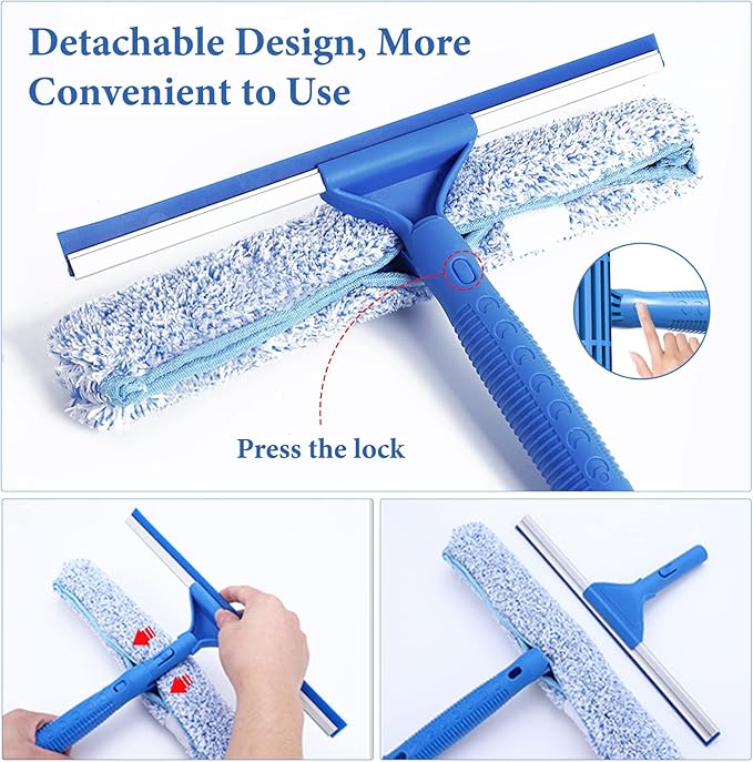 Squeegee for Window Shower Glass Door Cleaning, VOUBIEN Household Squeegee - Image 5