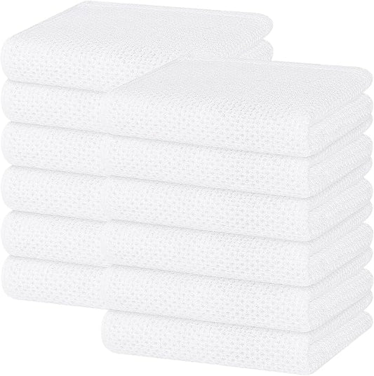 Homaxy 100% Cotton Waffle Weave Kitchen Dish Towels, Ultra Soft Absorbent Quick by Homaxy