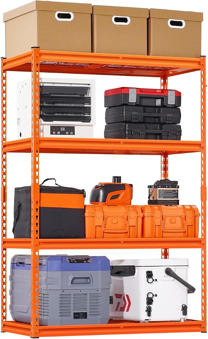 VEVOR Storage Shelves, 2400 lbs, 4 Tier Heavy Duty Garage Shelving, by VEVOR