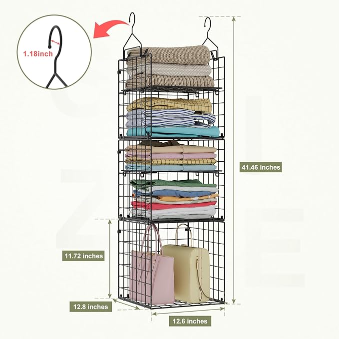 X-cosrack Hanging Closet Organizer and Storage - Image 3