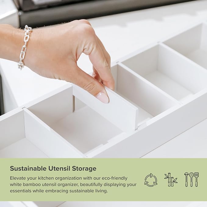 KitchenEdge Adjustable Kitchen Drawer Organizer - Image 4