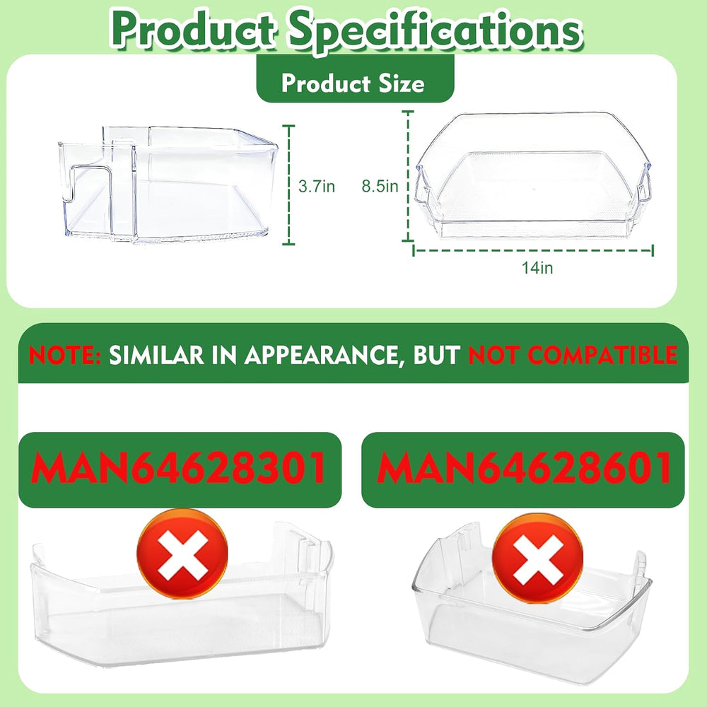 MAN63948502 Door Shelf Bin,Bin Basket Shelf