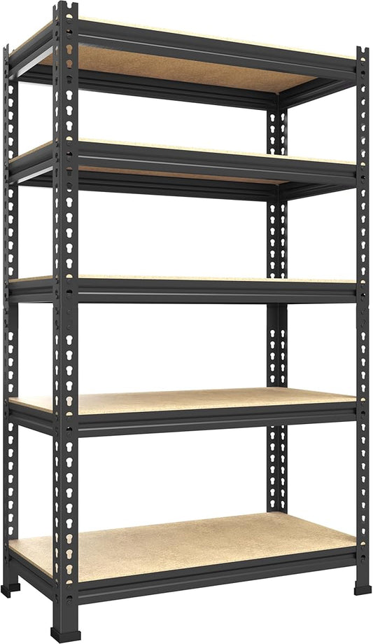 PrimeZone Storage Shelves 5 Tier Adjustable Garage Storage Shelving, Heavy Duty by PrimeZone