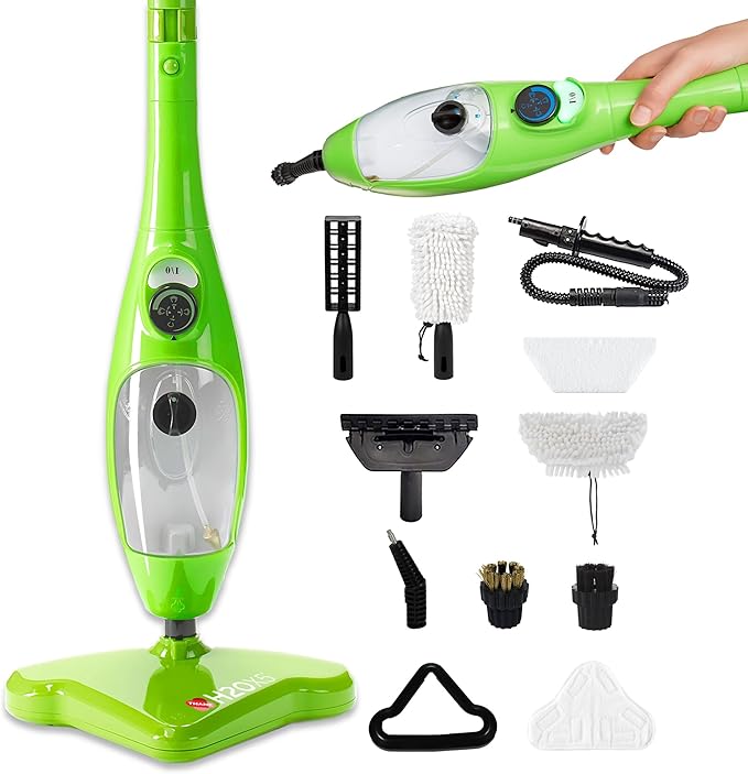 H2O X5 5-in-1 Multi-Purpose Steam Mop, Handheld Steam Cleaner, Adjustable Height by H2O