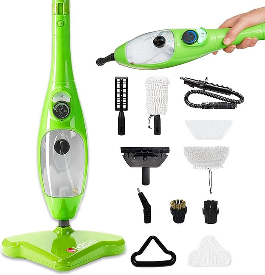 H2O X5 5-in-1 Multi-Purpose Steam Mop, Handheld Steam Cleaner, Adjustable Height by H2O