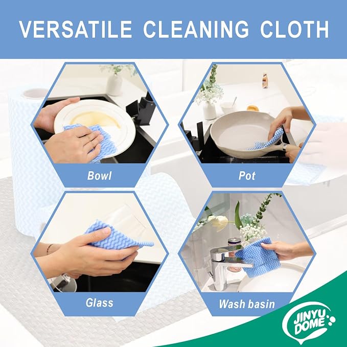 Handi Wipes Reusable Cloths, Heavy Duty Cleaning Cloths, J Cloth, Total 3 Rolls - Image 3