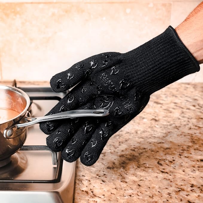 Grill Armor Oven Gloves 932°F Extreme Heat & Cut Resistant Oven Mitts - Image 7