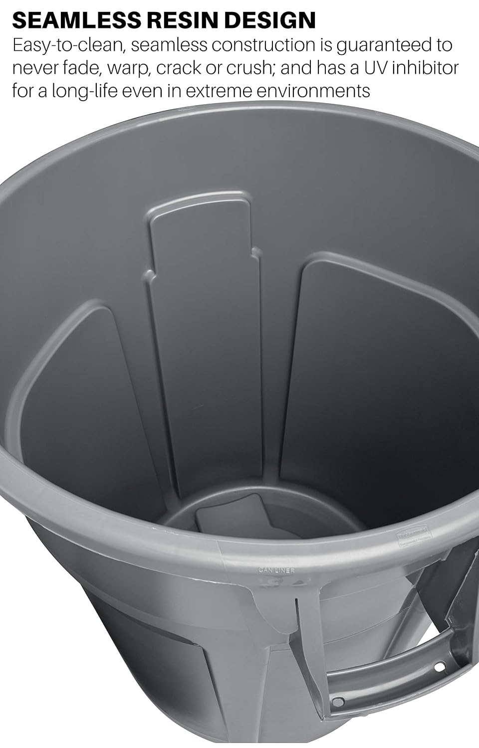 Rubbermaid Commercial Products Vented BRUTE Recycling 44 Gal, Blue, for Landscapers/Construction Sites/Restaurants/Back of House/Offices/Warehouses/Commercial Environments, Pack of 4