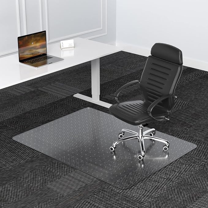 Large Chair Mat for Carpet, Easy Glide Plastic Carpet Floor Protector Mat for - Image 7
