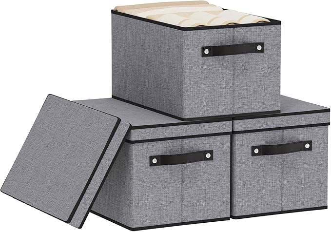 Storage Boxes, 15 x 9.8 x 8.3 Inch Baskets by YheenLf