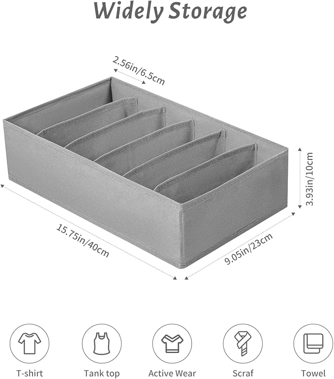 4 Packs T-shirt Drawer Organizers - Image 3