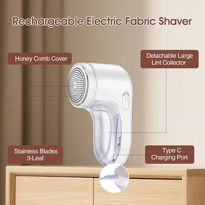 Electric Fabric Shaver, Lint Remover - Image 3