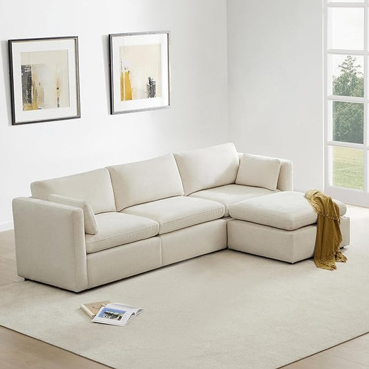 CHITA Oversized Modular Sectional Sofa, FSC Certified L Shaped Sectional Couches by CHITALIVING