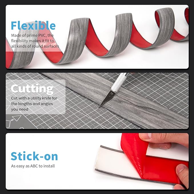 Art3d Self Adhesive Vinyl Floor Transition Strip, Laminate Floor Strip Floor - Image 7
