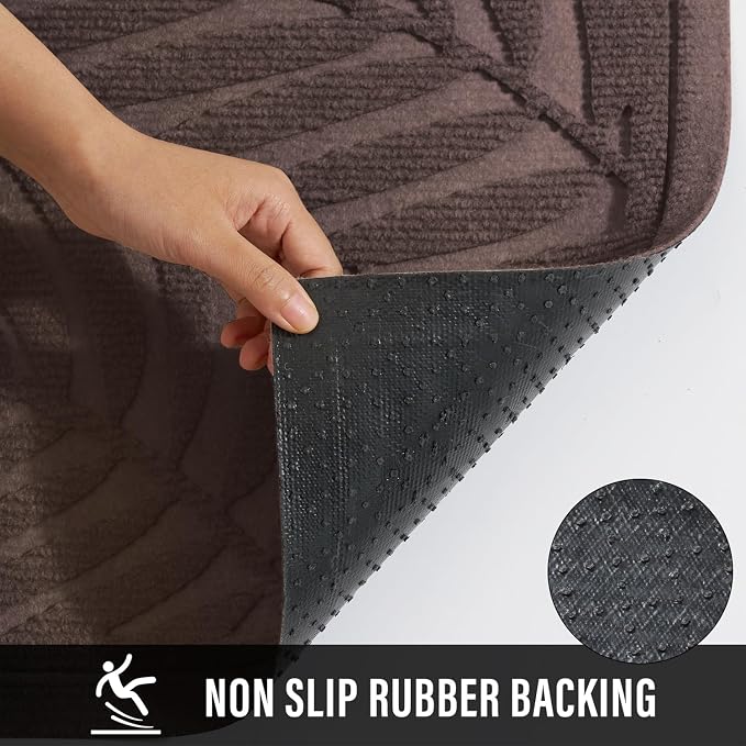 Front Door Mat, Absorbent Resist Dirt Welcome Door Mat Indoor Outdoor, - Image 3