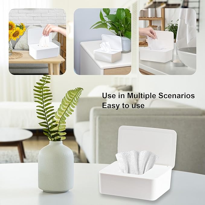 1 Pcs Diaper Wipes Dispenser, Refillable Wipe Container, Wipe Container - Image 3